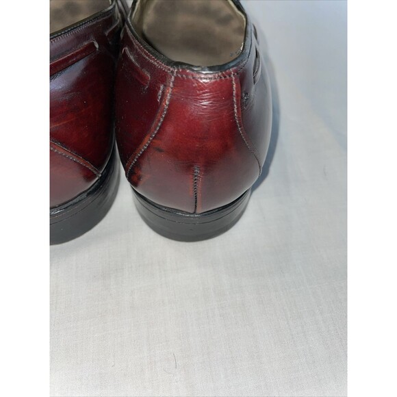 Johnston & Murphy Aristocraft Dress Loafers Mens Size 8.5 D Burgundy Leather